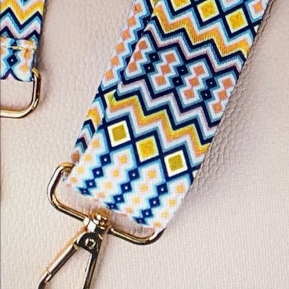 REDUCED $5 Crossbody Guitar Strap Blush Faux Leather Bag NWT - Picture 5 of 5